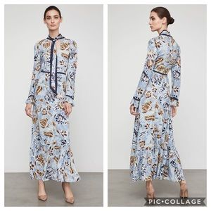 BCBGMaxAzria | Dresses | 35 Bcbgmaxazria Floral Ruffled Maxi Dress |  Poshmark